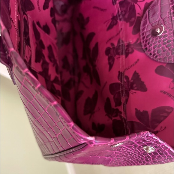 GORGEOUS Longchamp Roseau Leather Tote w/Silver Toggle * ALL OFFERS CONSIDERED * - Picture 13 of 17